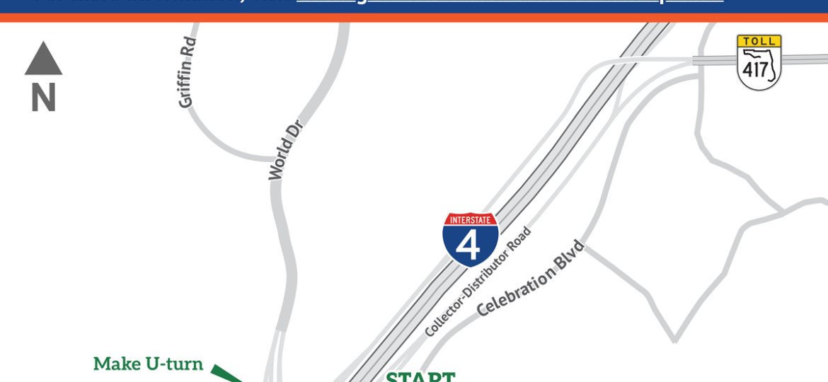 Ramp Closure: I-4 eastbound exit ramp to World Drive southbound